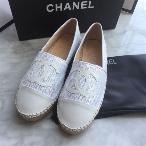 chanel white espadrilles|Chanel espadrilles true to size.